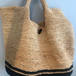 Vitamin A Tash Tote in Tan and Black